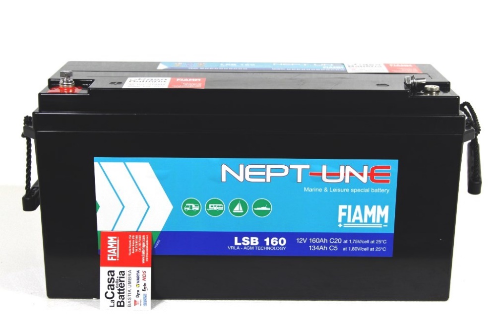 BATTERIA FIAMM NEPTUNE AGM NAUTICA LSB 160 12V 160 AH La casa della