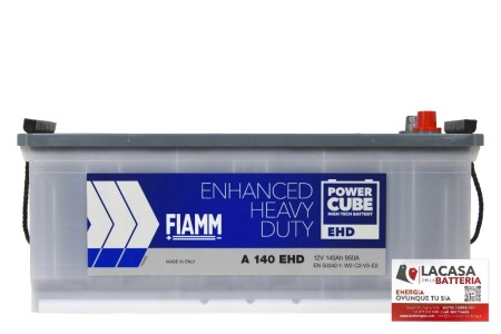 BATTERIA FIAMM NAUTICA
AVVIAMENTO e CICLICO - 12V 140 Ah 950 A
