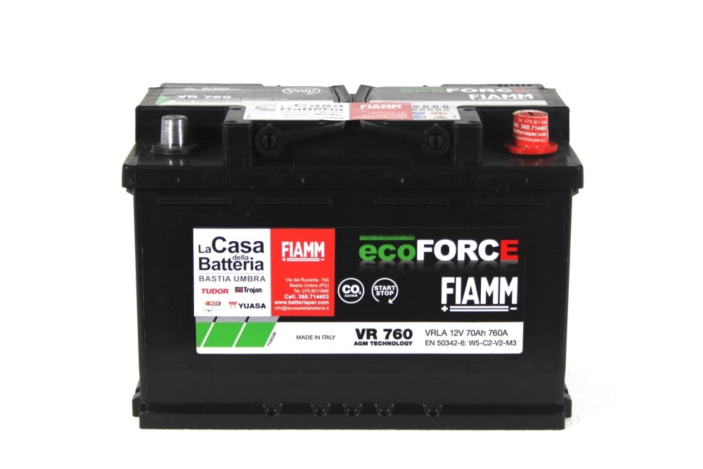 BATTERIA FIAMM NAUTICA AGM
Avviamento - 12V 70Ah 760A