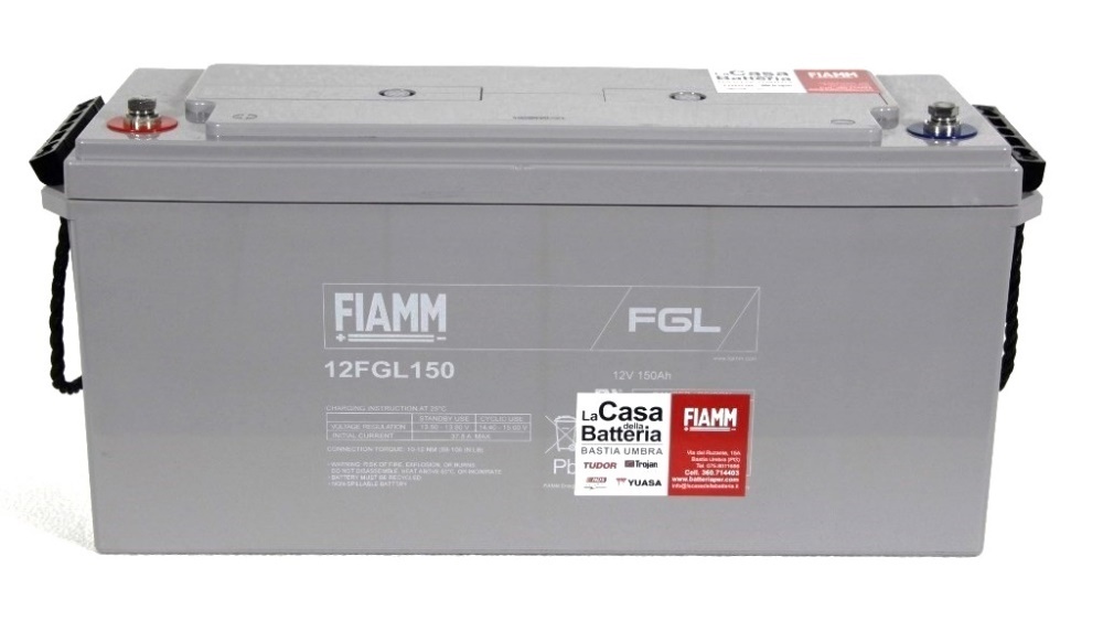 Fiamm FG2A007 - 12V 100 Ah  Batterie per avviamento e servizi - Batt