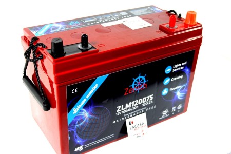 BATTERIA NAUTICA ZENITH
ZLM120075 - 100 Ah 920 A AGM