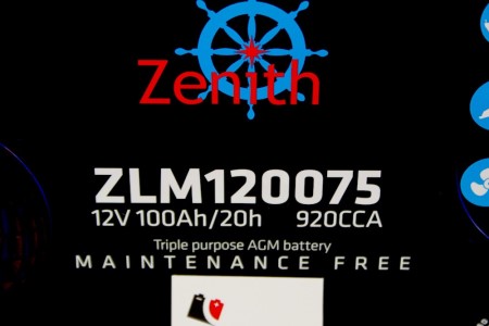 BATTERIA NAUTICA ZENITH
ZLM120075 - 100 Ah 920 A AGM